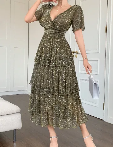 Rochie medie SHEIN, verde