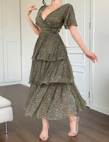 Rochie medie SHEIN, verde