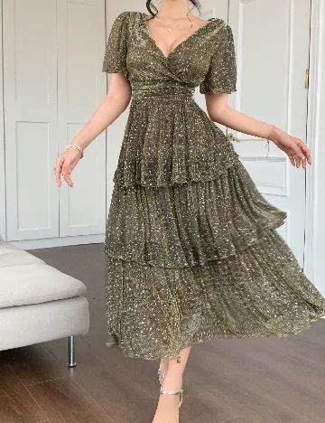 Rochie medie SHEIN, verde