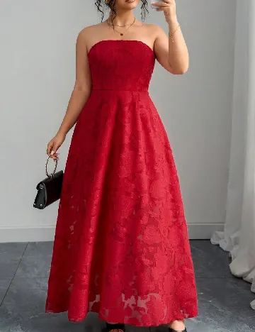 Rochie lunga SHEIN CURVE, rosu