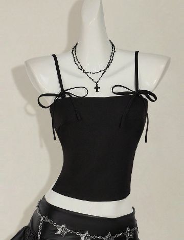 Top SHEIN, negru