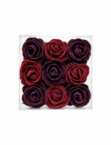 Trandafiri decorativi din spuma 9 bucati Home Accents, rosu/mov