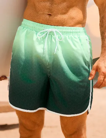 Short de baie SHEIN, verde