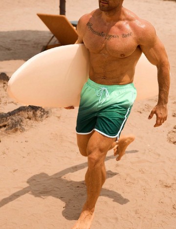 Short de baie SHEIN, verde