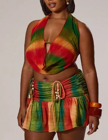 Top Musera Plus Size, mix culori