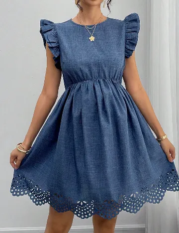 Rochie scurta SHEIN Maternity, albastru