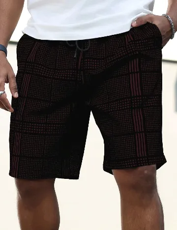 Pantaloni SHEIN Plus Size Men, negru