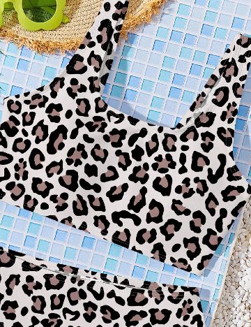 Costum de baie Shein Kids, animal print