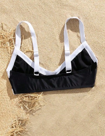 Sutien de baie SHEIN, negru