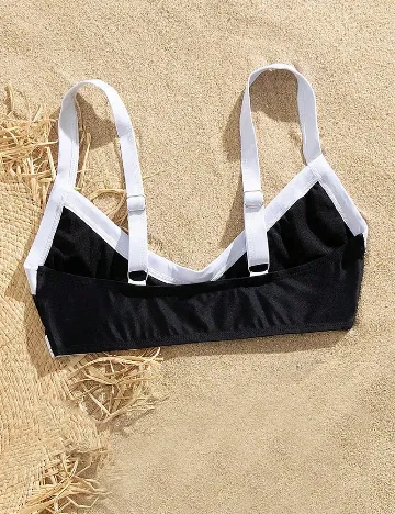 Sutien de baie SHEIN, negru