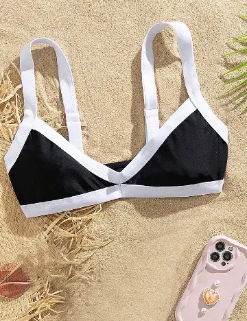 Sutien de baie SHEIN, negru