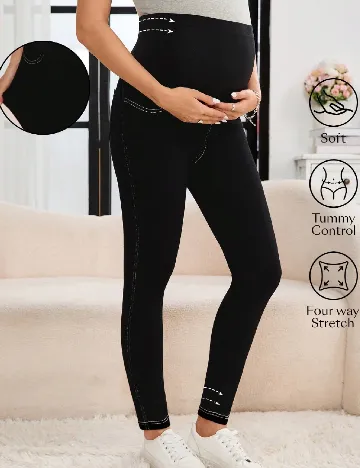 Pantaloni SHEIN Maternity, negru