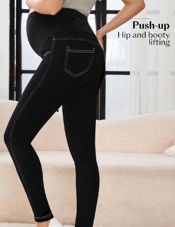 Pantaloni SHEIN Maternity, negru