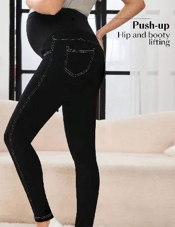 Pantaloni SHEIN Maternity, negru