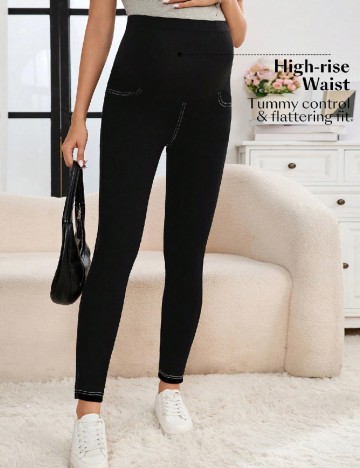Pantaloni SHEIN Maternity, negru