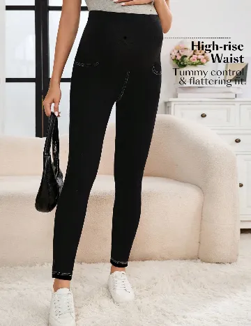 Pantaloni SHEIN Maternity, negru