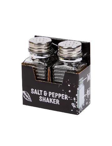 Set recipiente sare si piper 2 bucati A.I.&E., transparent