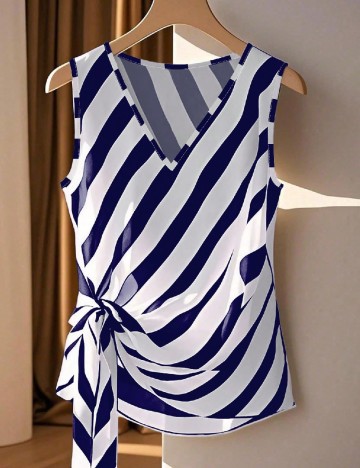 Maiou SHEIN, albastru/alb