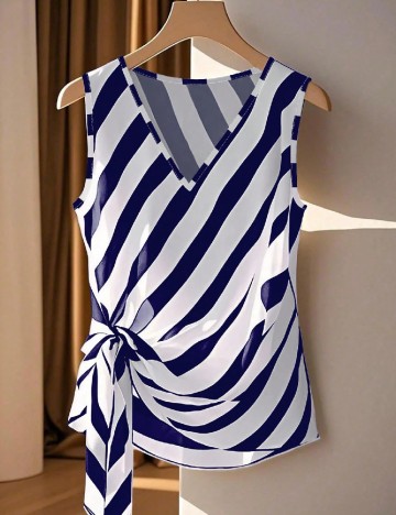 Maiou SHEIN, albastru/alb