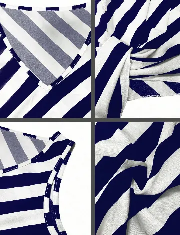 Maiou SHEIN, albastru/alb