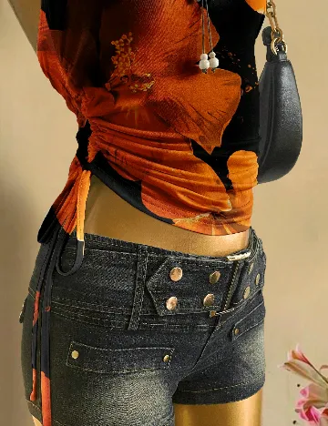 Top SHEIN, floral print