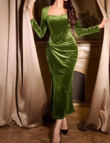 Rochie medie SHEIN, verde