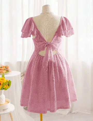 Rochie scurta SHEIN CURVE, roz