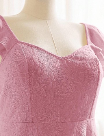 Rochie scurta SHEIN CURVE, roz