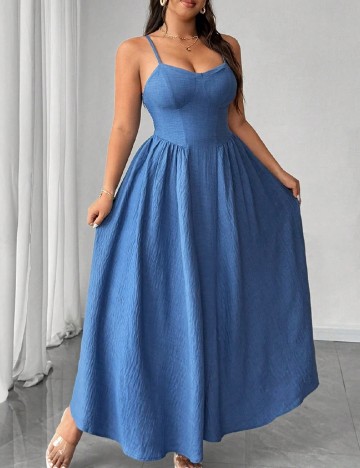 Rochie lunga SHEIN CURVE, albastru