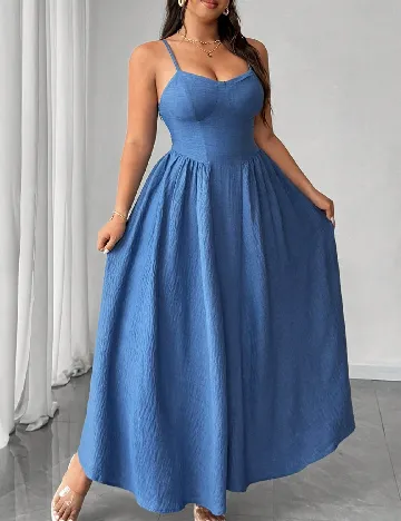 Rochie lunga SHEIN CURVE, albastru