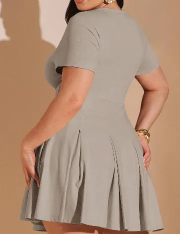 Rochie scurta SHEIN CURVE, gri