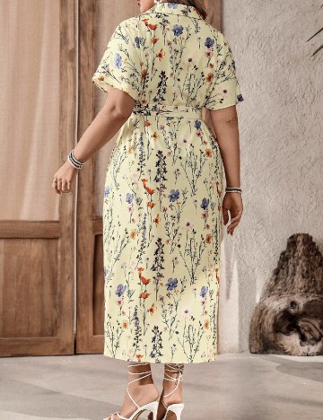 Rochie medie SHEIN CURVE, crem