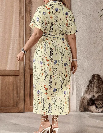 Rochie medie SHEIN CURVE, crem