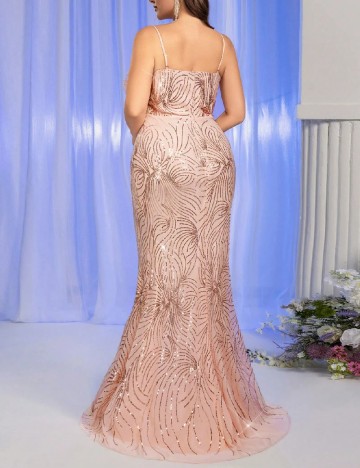 Rochie lunga SHEIN CURVE, roz