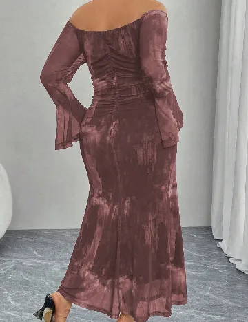 Rochie medie SHEIN CURVE, maro