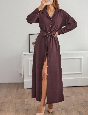 Rochie lunga SHEIN, maro