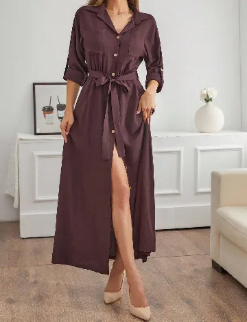 Rochie lunga SHEIN, maro