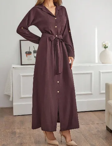 Rochie lunga SHEIN, maro