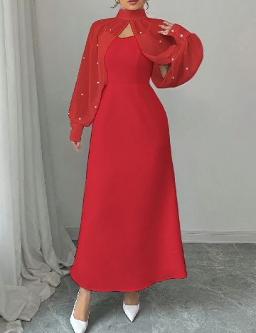 Rochie lunga SHEIN, rosu