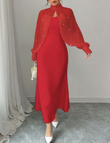 Rochie lunga SHEIN, rosu