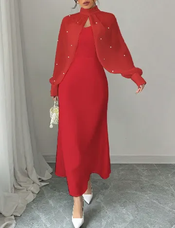 Rochie lunga SHEIN, rosu