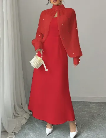 Rochie lunga SHEIN, rosu