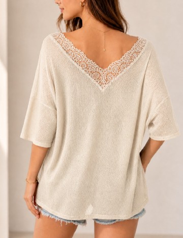 Bluza Tezenis, crem