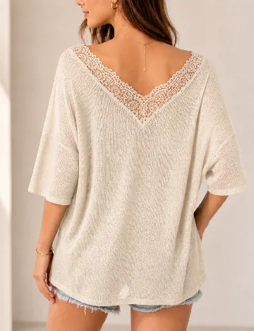 Bluza Tezenis, crem