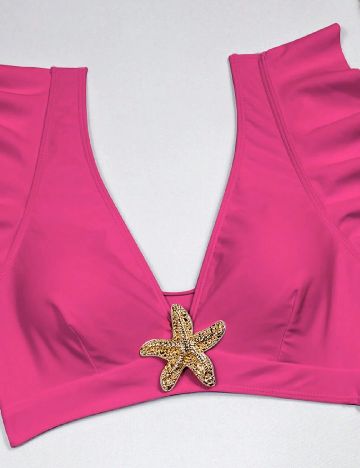 Costum de baie SHEIN, roz