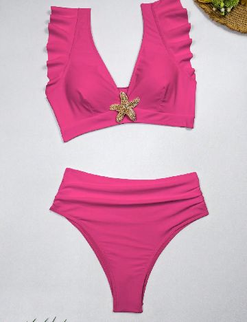 Costum de baie SHEIN, roz