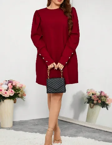 Rochie scurta SHEIN CURVE, rosu