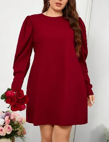 Rochie scurta SHEIN CURVE, rosu