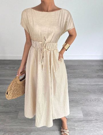 Rochie medie SHEIN, bej
