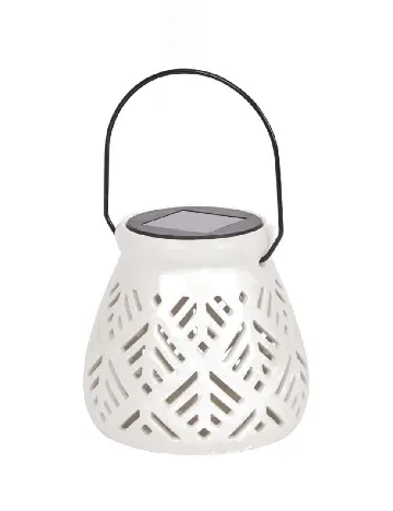 Lampa solara ACTION, alb